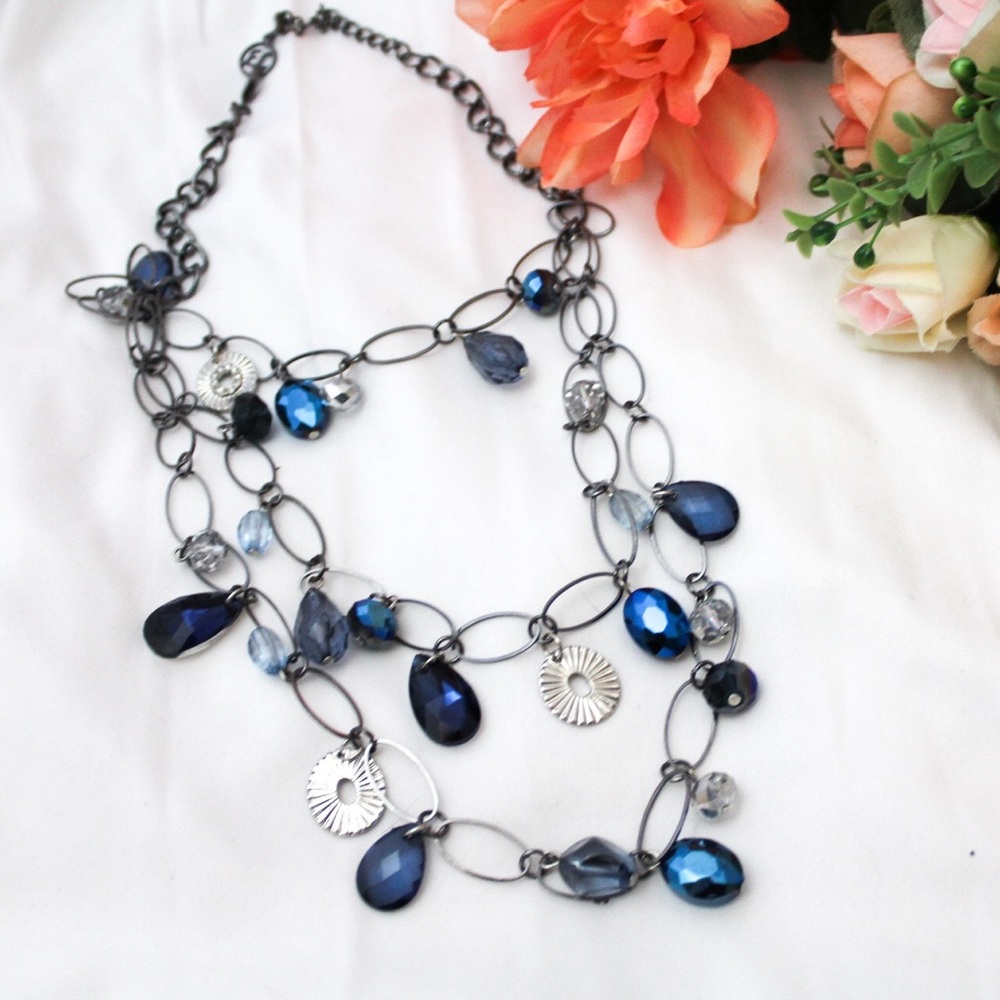 Erica Lyons Multi-strand Teardrop Necklace - Picture 4 of 7